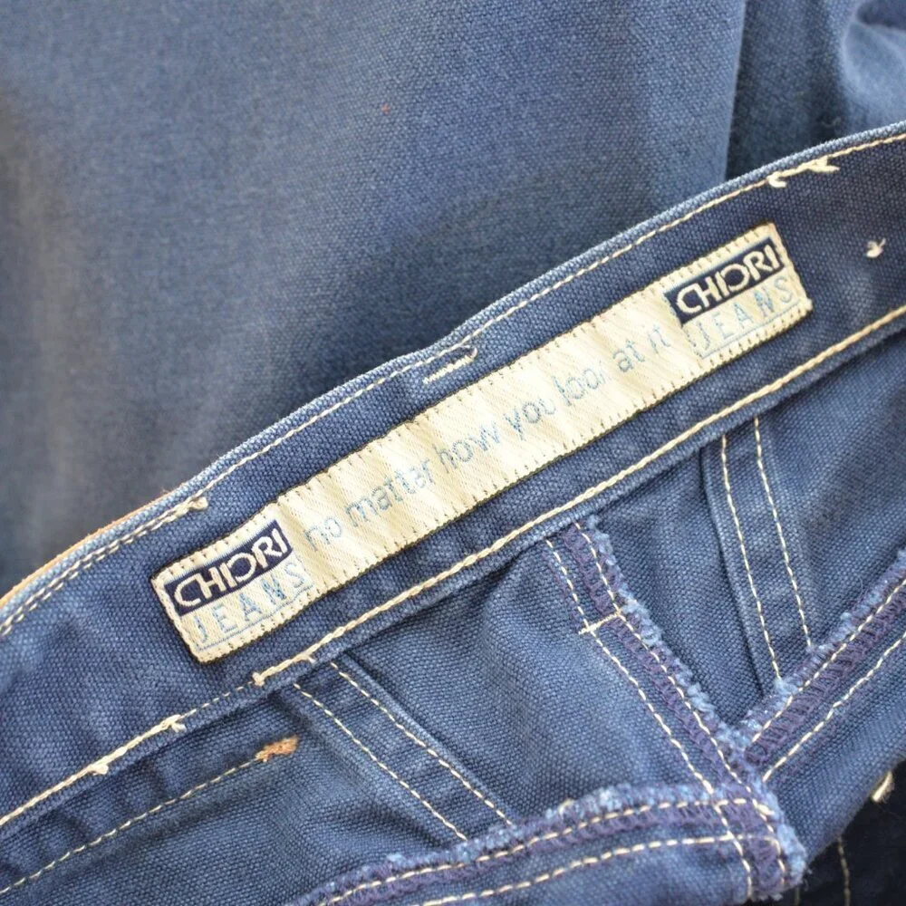 NWOT Vintage 90s Chiori Straight Leg Blue Denim Jeans Sz 29 - Picture 6 of 7